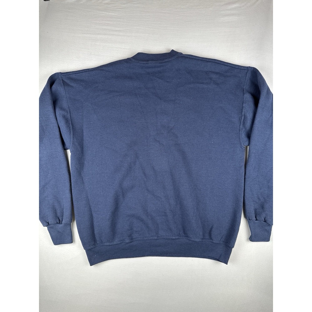 Vintage 90s Bayfield WI Apostle Islands Sweatshirt USA Made XL Navy - Picture 5 of 9